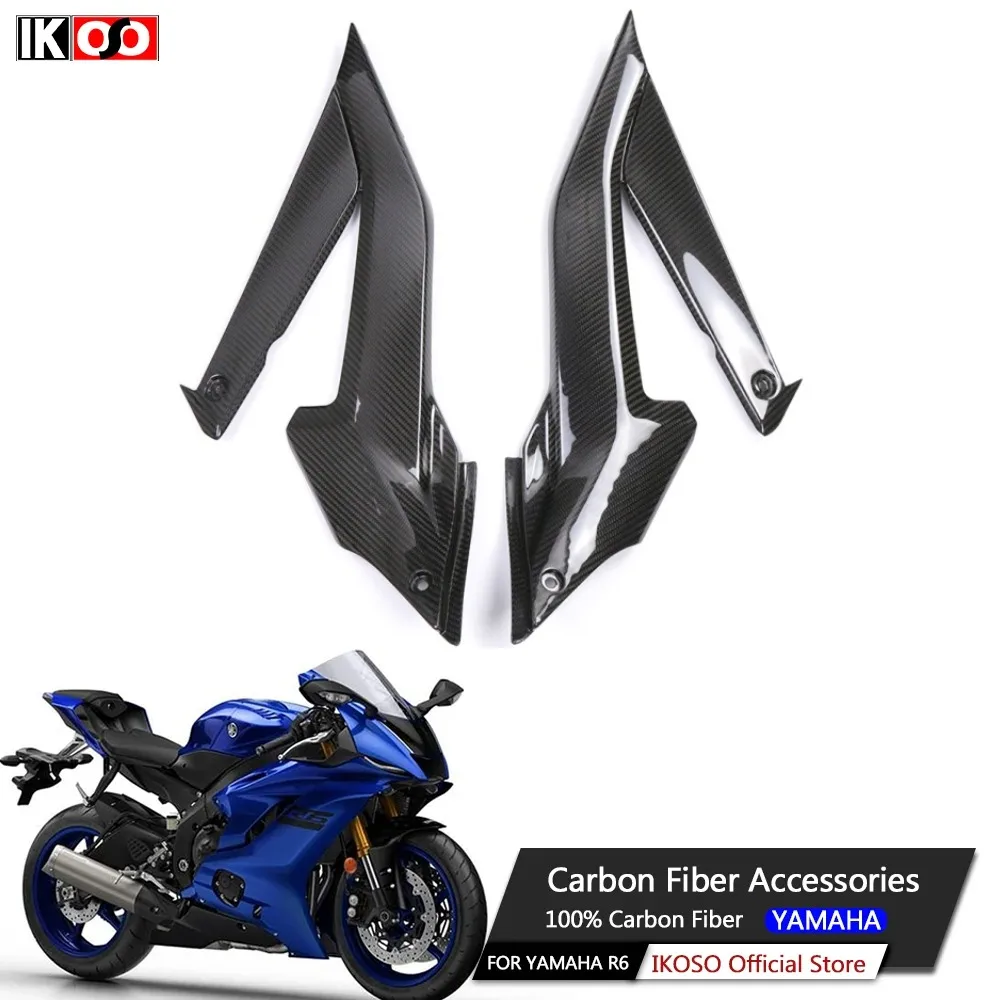 

For Yamaha R3 2022-2024 Carbon Fiber Rear Seat Side Panels 100% Full Dry Carbon Fiber Motorcycle Modification Parts Fairing Kit