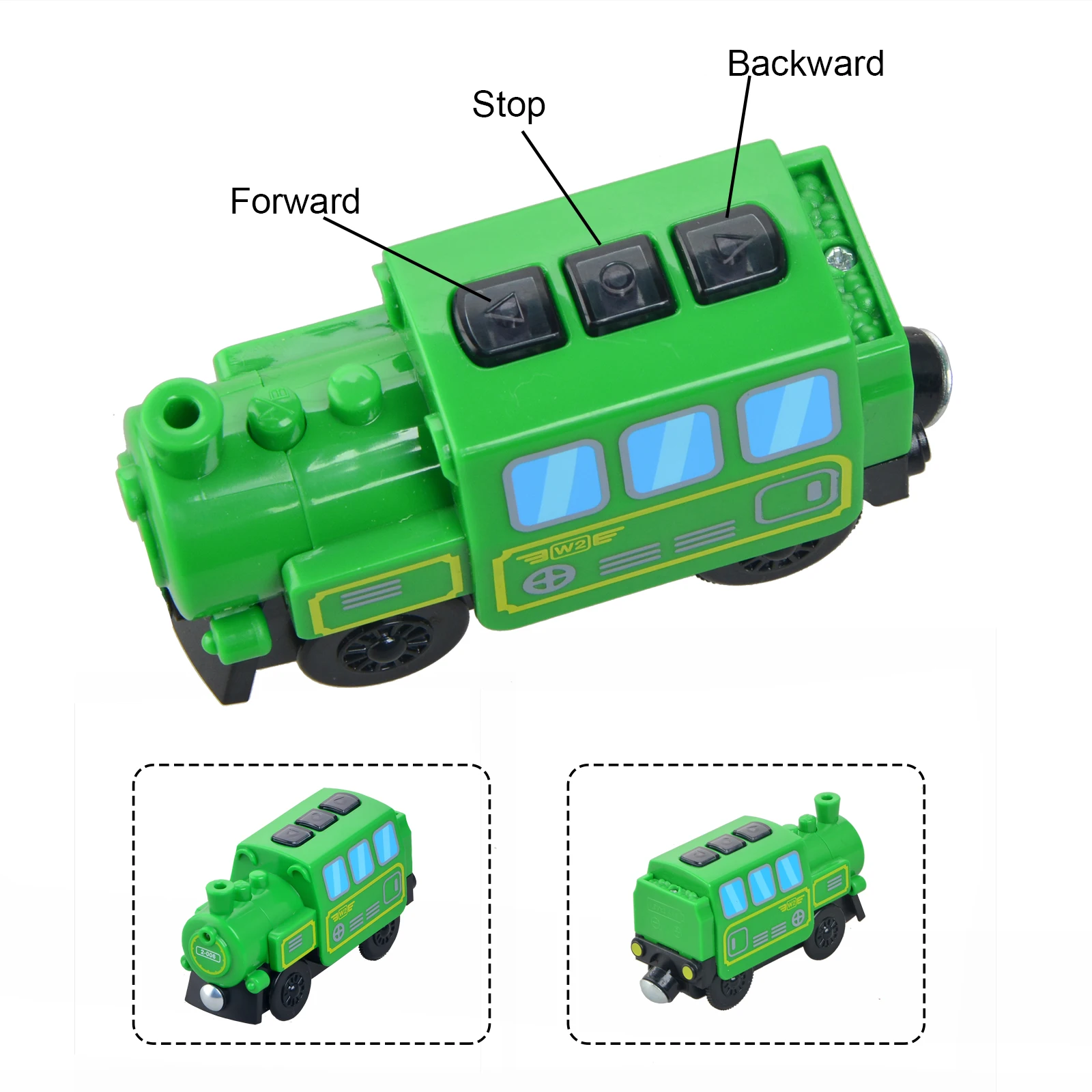 Battery-Operated Train Set Toys Six Wheels Trains Compatible for Wooden  Railway Multifunctional Train Toy Fit for Brio Tho-mas - AliExpress