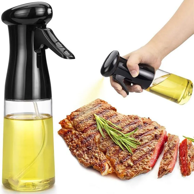 Oil Spray 1pc 200ML Kitchen Oil Bottle Cooking Oil Spray Olive Camping Barbecue Roasting