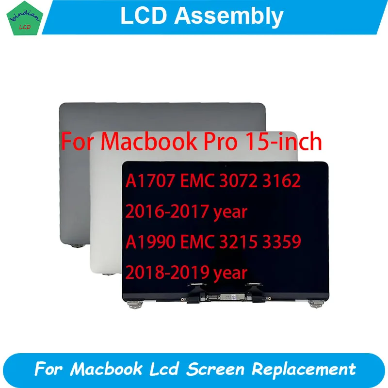 

Laptop LCD Display Complete Assembly For Macbook Air 15.4" inch A1707 A1990 Screen Replace 2016 2017 Year EMC 3162 3359