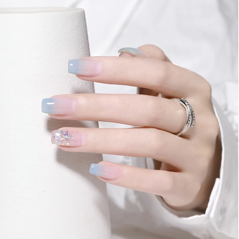 Nail Polish Pretty Colorful Glitter Reflective Candy Color Semi Permanent UV Polish Nails Art Manicure Jelly Glue