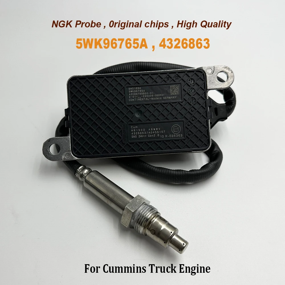 

For NGK Probe 5WK96765A 4326863 High Quality Chips Nitrogen Oxygen NOX Sensor for C-ummins Truck Engine 5WK96765B A2C95913000-01