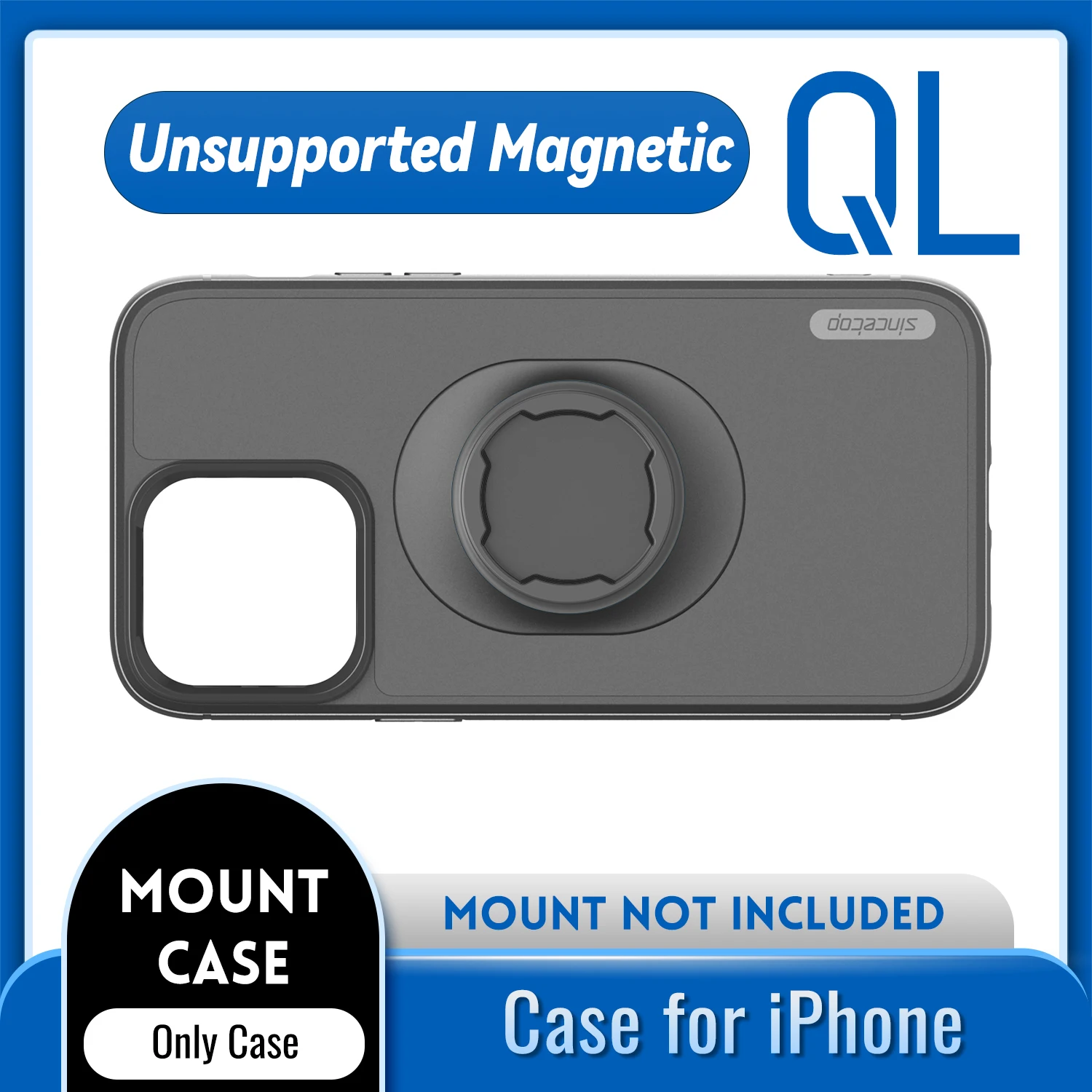 מגן נגד זעזועים עבור iPhone 17/16/15/14Plus/13/12/11Pro/XsMax/XR Quad-style Motorbike/Bike Holder/Car Mount עם עיצוב נעילה