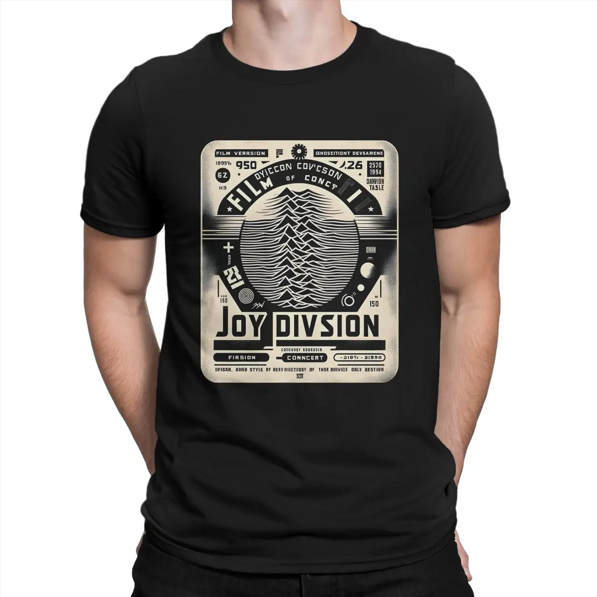 

Men's T-Shirts Vintage Poster Vintage Pure Cotton Tee Shirt Short Sleeve Joy Division T Shirt O Neck Clothing New Arrival