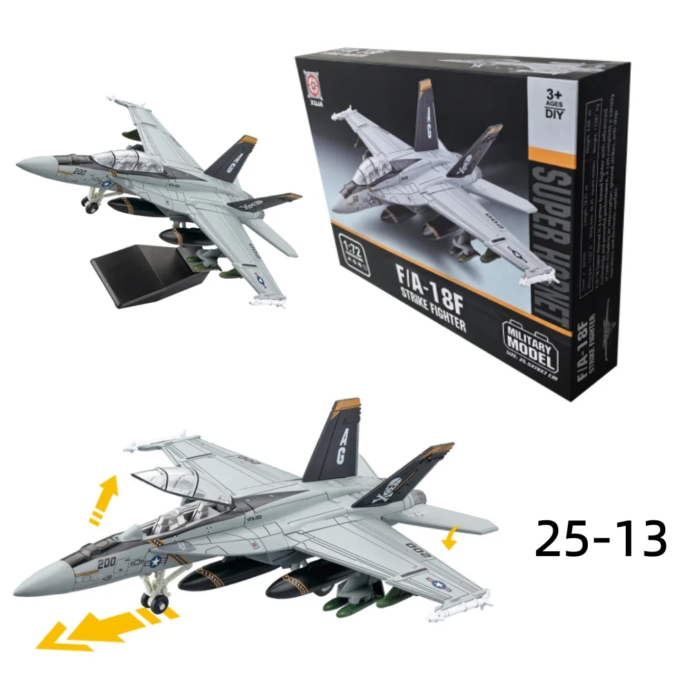 1:72 criativo série militar blocos de construção eua F-18 super hornet ataque aeronaves modelo lutador jato brinquedos para meninos presentes natal