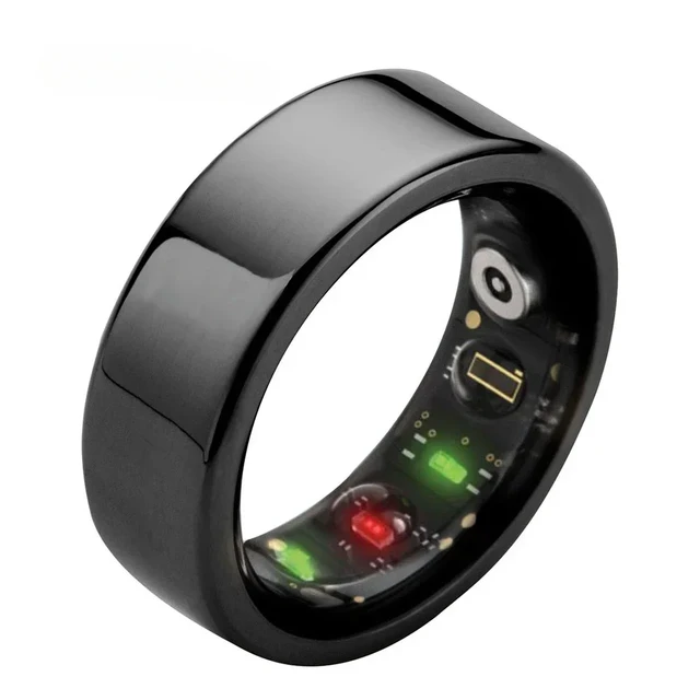 White) Fitness Tracker Smart Fitness Tracking Ring Health Monitor For | eBay
