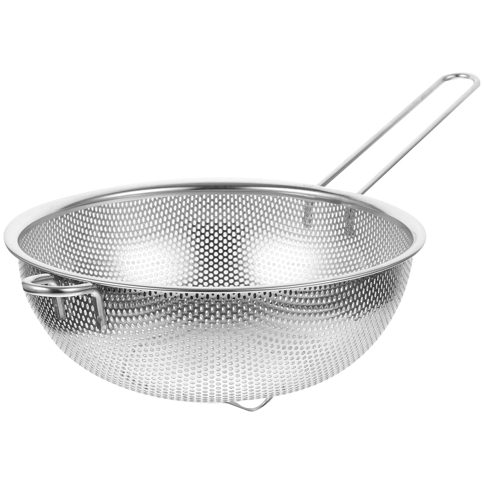

Colander Basket Laundry Hamper Single Handle Rice Stainless Steel Fruit Vegetable Wash Strainer Sink