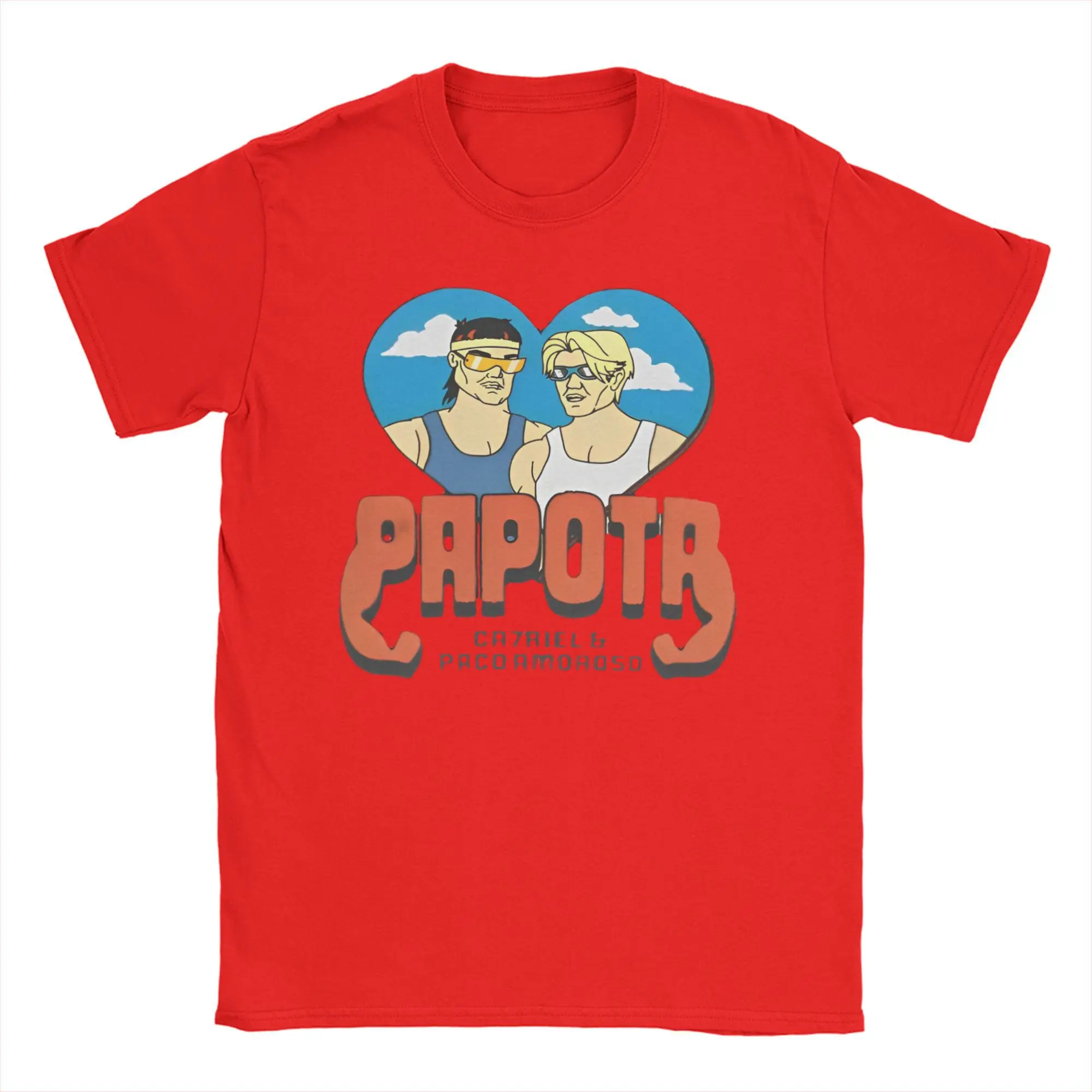 CA7RIEL & Paco Amoroso Papota Tour T Shirts for Men 100% Cotton