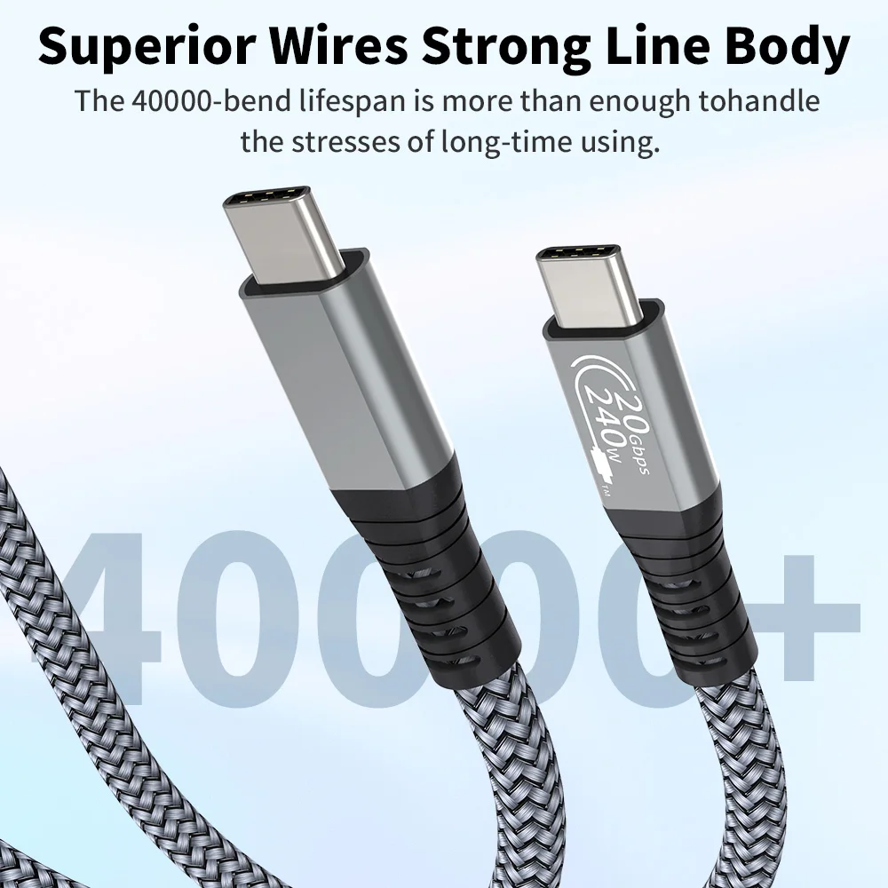 High-Power 240W USB-C to USB-C Fast Charging Cable