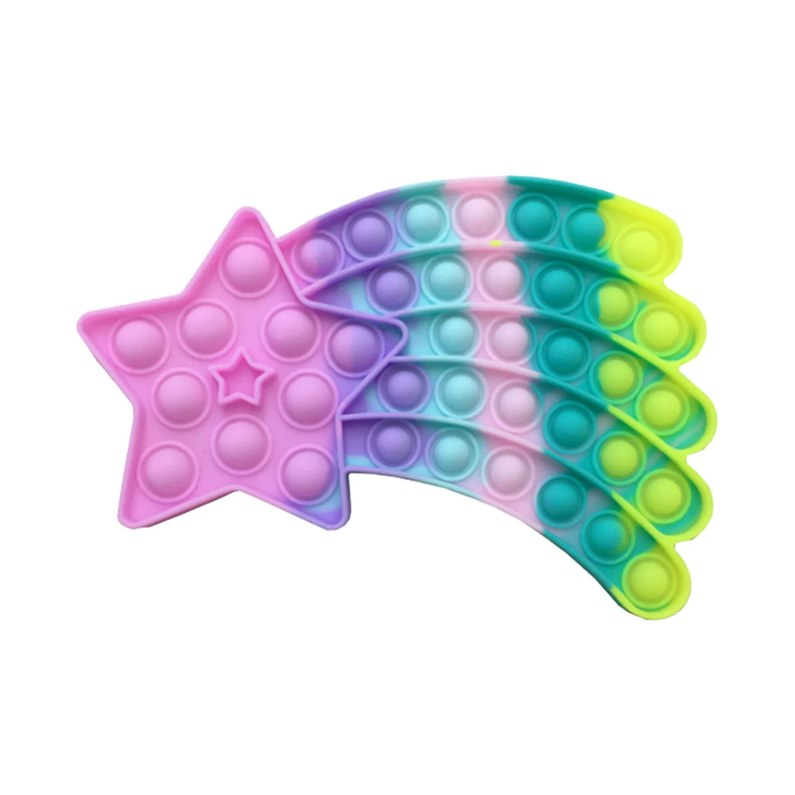 Rainbow Ice Cream Push Its Bubble Fidget Toys Kawaii Animal Fish For Children Funny Push Pops Bubble Fidget Relax Toys 2021 panic pete Squeeze Toys