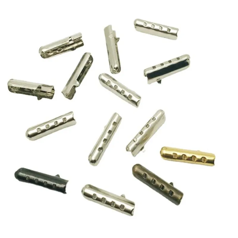 20/60PCS Shoelace Head Aglets DIY Shoelaces Repair Shoe Lace Tips Replacement End Shoes Rope Head Rope Tail Clamp Bullet shoelace buckles,shoe protector tips