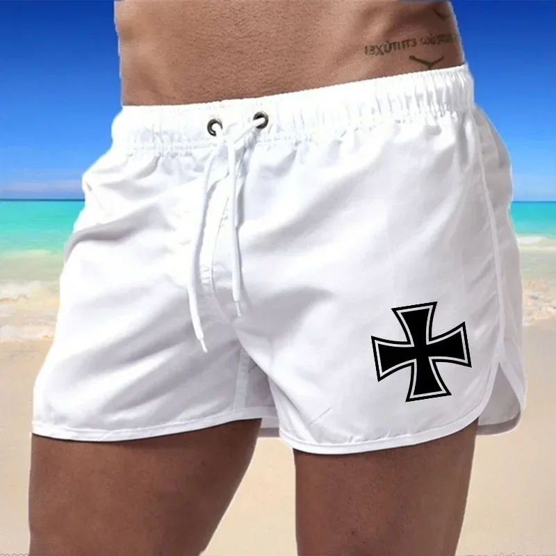 

Men's Swimwear Swimsuit Shorts Quick Dry Surf Shorts Swimsuit Breathable Drawstring with Pockets for Surf Beach Summer