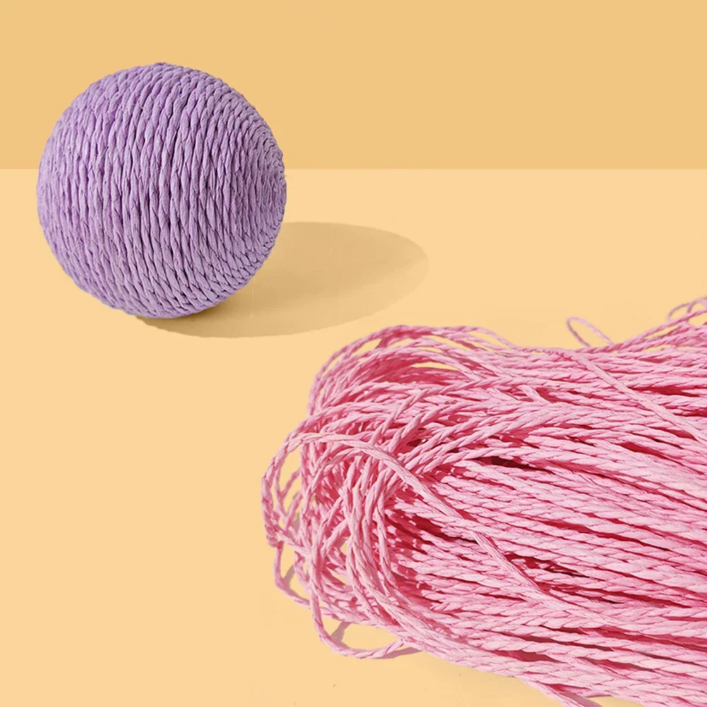 Interactive Big Bite Resistant Cat Scratching Ball Paper Rope Chew Toy for Kitten Pet Supplies