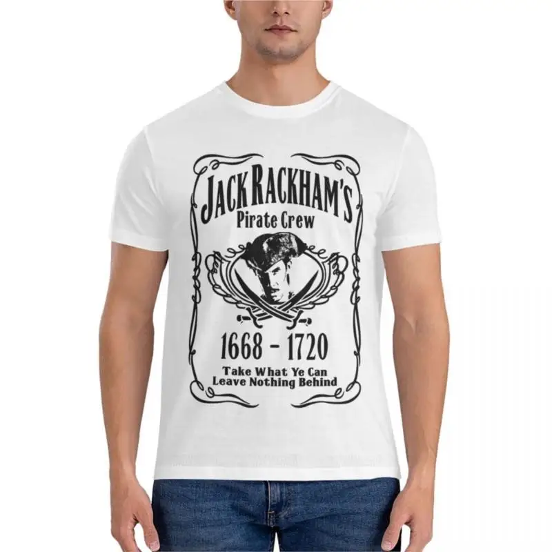 

men cotton tshirt Jack Rackhams Pirate Crew Essential T-Shirt Men's clothing men t shirts man black t-shirt