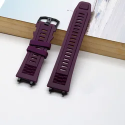Gray Silicone Strap for Smart Watch - Soft Replacement Wristband (Purple)