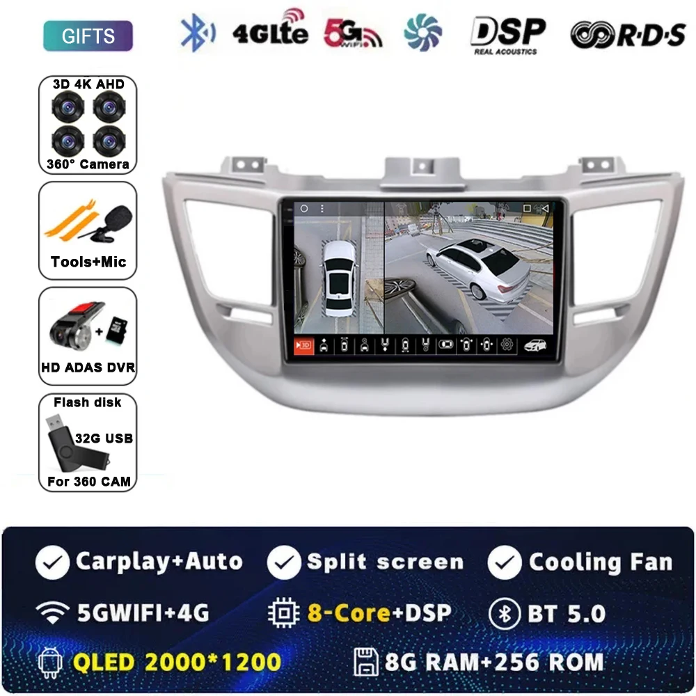 Per Hyundai Tucson TL 2016-2018 2017 Car Center Co... – Grandado