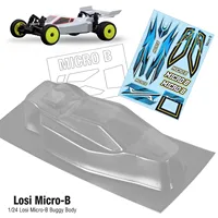 NEW 1/24 Losi Micro-B off-road vehicle body shell transparent PC with stickers thickness 0.6mm Losi Micro-B upgraded accessories 2