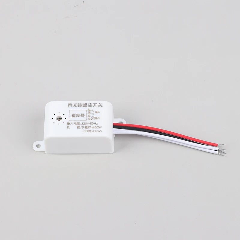 220V Indoor Voice-Activated Intelligent Light Switch with Automatic On/Off Sensor Control