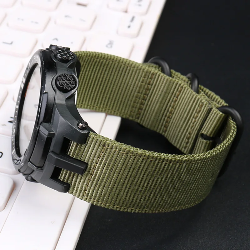 Nylon Watch Strap For Casio PROTREK Series Watchband PRW-6000