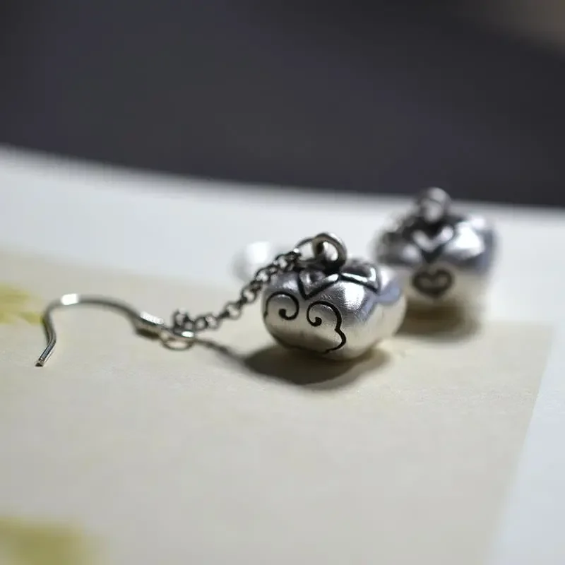 

Vintage Fashion Personality Persimmon Pattern Earrings Earrings Hip Hop Punk Tassel Earrings Banquet Jewelry Accessories Gift