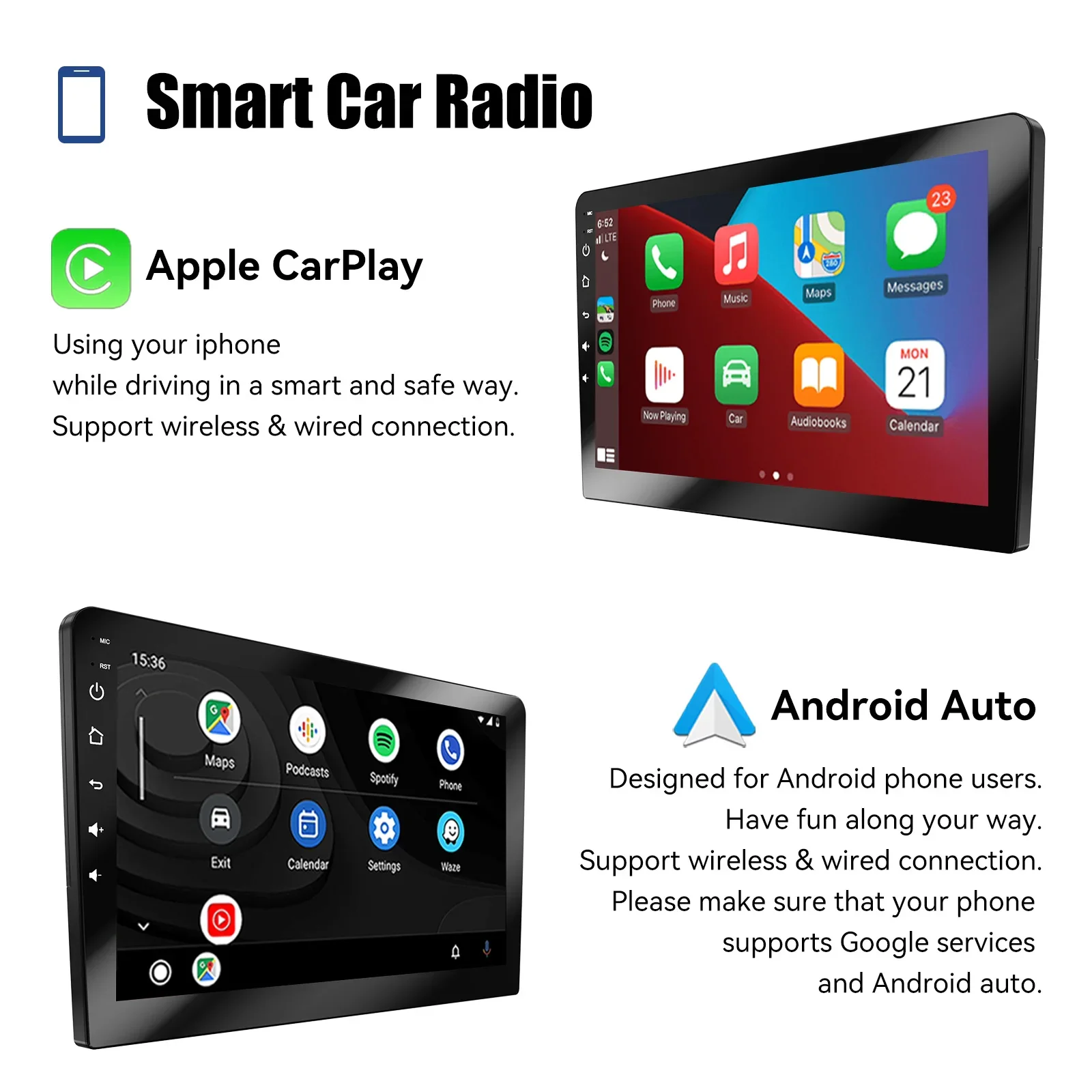 Car Multimedia Player 2 Din Car Radio Carplay Android Auto 7 9 10 Inch 4G 64G