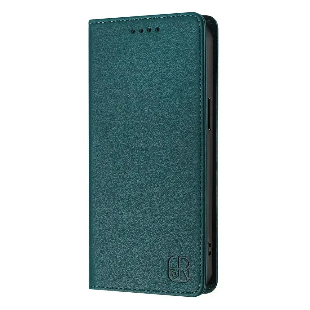 Magnetic Leather Flip Wallet Case