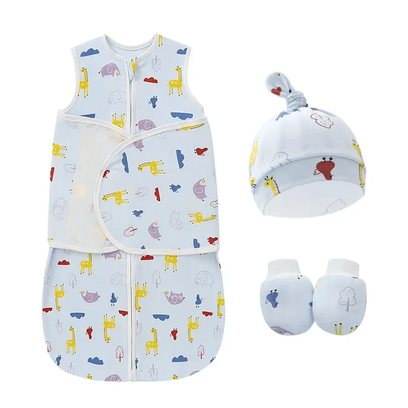 

Newborn Swaddling Baby Anti Startle Sleeping Bag Baby Four Seasons Bedding Spring Silkworm Sleeping Bags sleeping niños