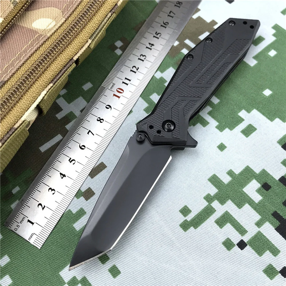 

Hunting Folding Knife Drop Point/ Tanto Blade Tactical Self Defense Camping Outdoor Pocketknives EDC Knives Aluminium Handle