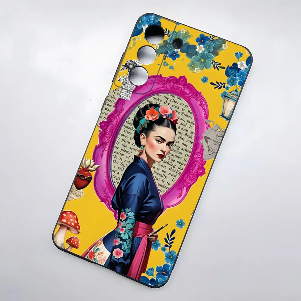 F-frida Kahlo coque de téléphone pour Samsung A25 A13 A33 5G A54 A36 A35 A56 A52 A14 couverture souple antichoc