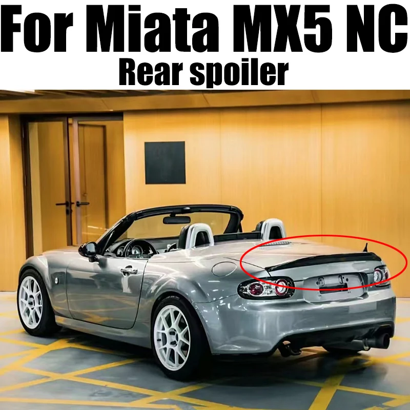 Car-Styling Per Mx5 Nc Ncec Roster Miata Epa Tipo 3 Spoiler Posteriore In Fibra Di Carbonio Labbro Alettone Tronco In Fibra Lucida (Solo Prht Hard Top