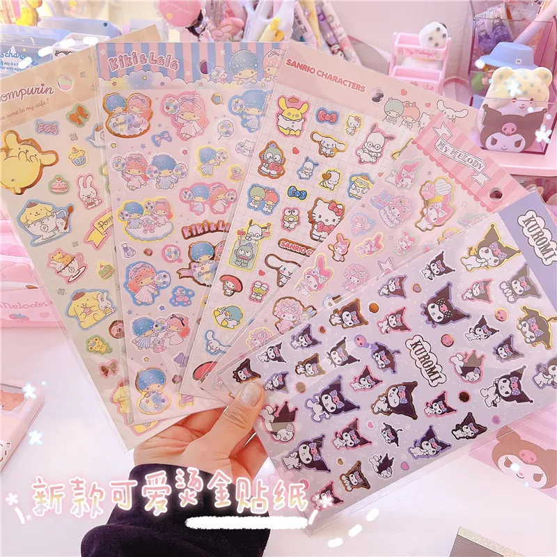 Kawaii Sanrio Anime Stickers Aesthetic Cartoon Kuromi My Melody