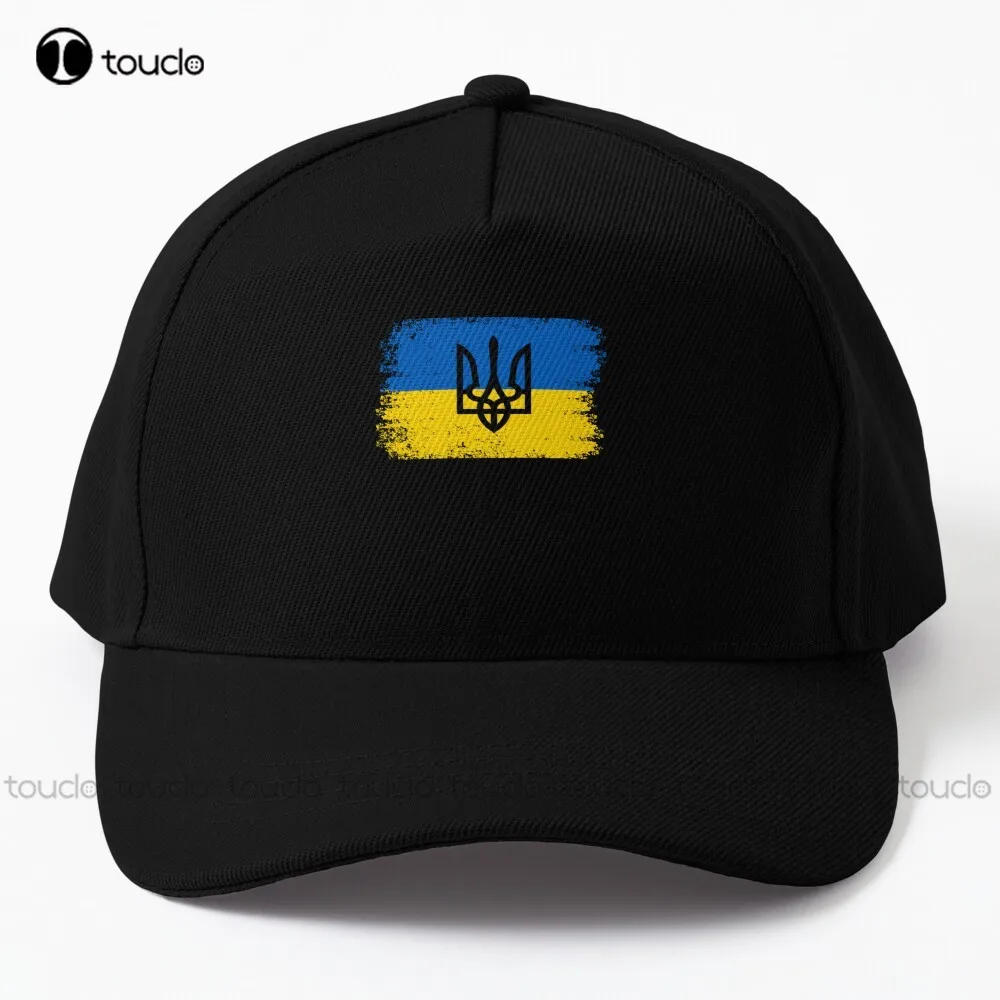 

Vintage Ukraine Ukrainian National Flag Patriotic Baseball Cap Girls Hats Street Skateboard Harajuku Gd Hip Hop Custom Gift Art