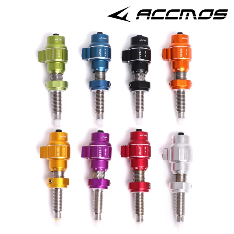 Archery Bow Sight Carbon Arrow Shafts Archery Bow Stabilizer Set Archery Arrow Tips 1pc Decut ZX229 Aluminum Alloy Cushion Plunger Micro-Click Spring Tension Plunger For Recurve Bow Archery Accessories