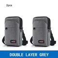 Double zipper Gray