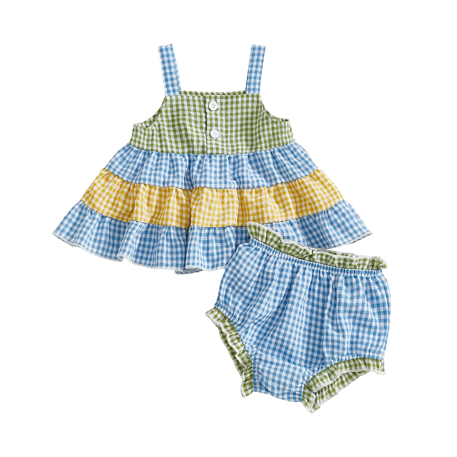 Toddler Girl Floral Print Sleeveless Top and Shorts Set with Bow Detail - 2 Piece Summer Outfit for Baby Girls