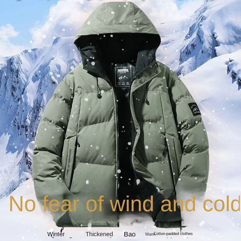 Winter Warm Hooded Parka Coat 2024 Men New Warm Autumn Thick Waterproof Parka Men Fashion Casual Slim Zipper Jacket Coat Men