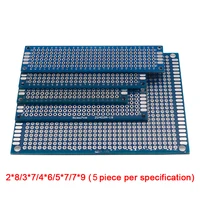 25Pcs White PCB Prototype Board Circuit Protoboard Universal Stripboard Prototyping 2X8 3X7 4X6 5X7 7X9cm 5Pcs Each Mixed - Image 4
