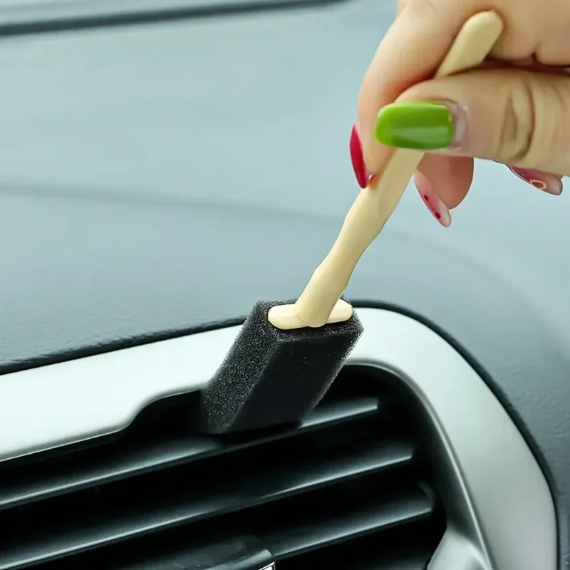 Car Air Outlet Sponge Cleaning Brush Interior Detailing Dust Removal Accessories