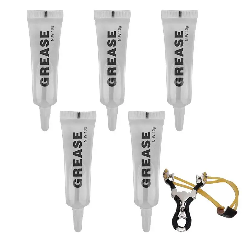 

Grease Tube Lithium Rustproof 5Pcs Bicycle Bearing Synthetic Grease Wheel Bearing Lube Motorcycle Gear Grease For Metal Surfaces