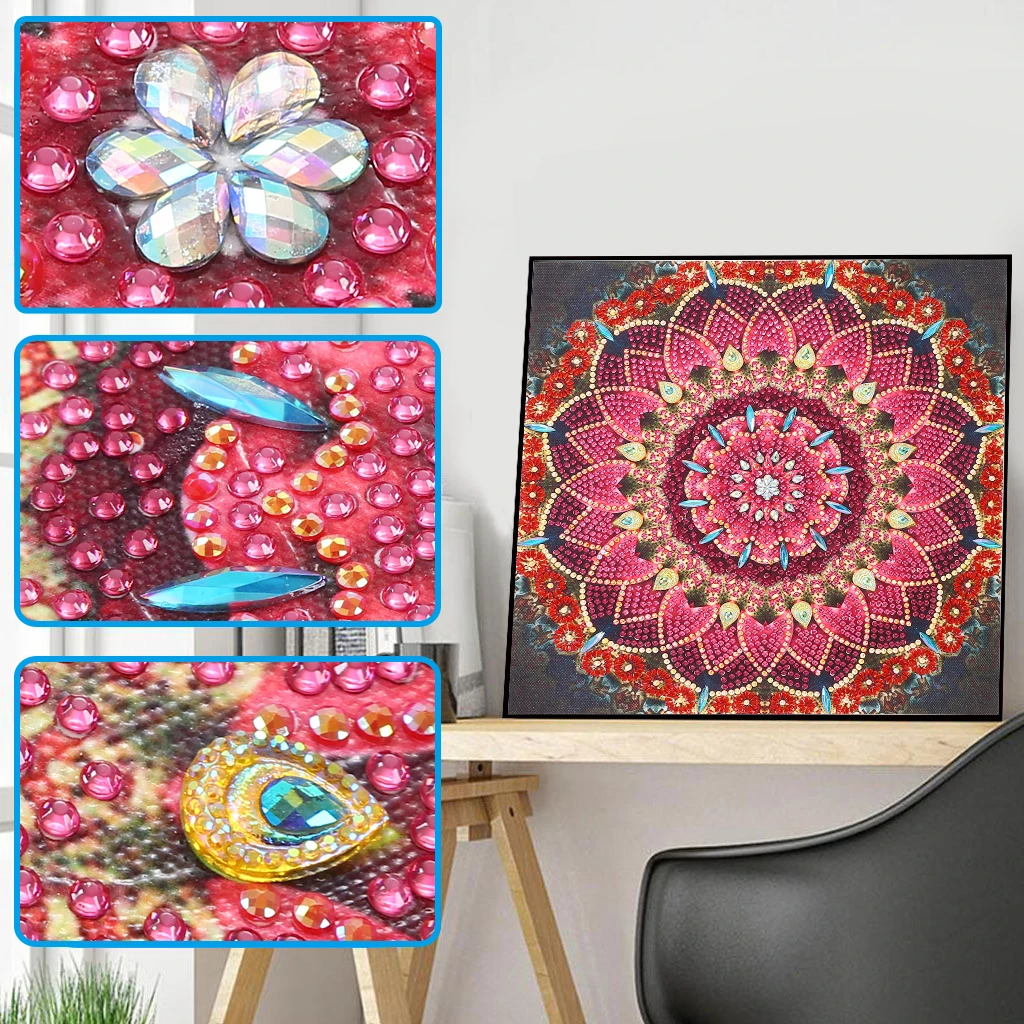 

30*30cm Pattern 5D DIY Diamond Painting Special-shaped Partial Drill Wall Art Decor Art Abstract Picture Crafts Home Living