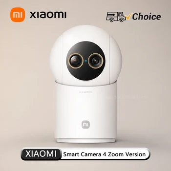 NUOVA Telecamera Intelligente Xiaomi 4 Edizione Zoom 9X con Riconoscimento Facciale AI, Controllo Gestuale, Chiamata Vocale Bidirezionale per App Mi Home CN