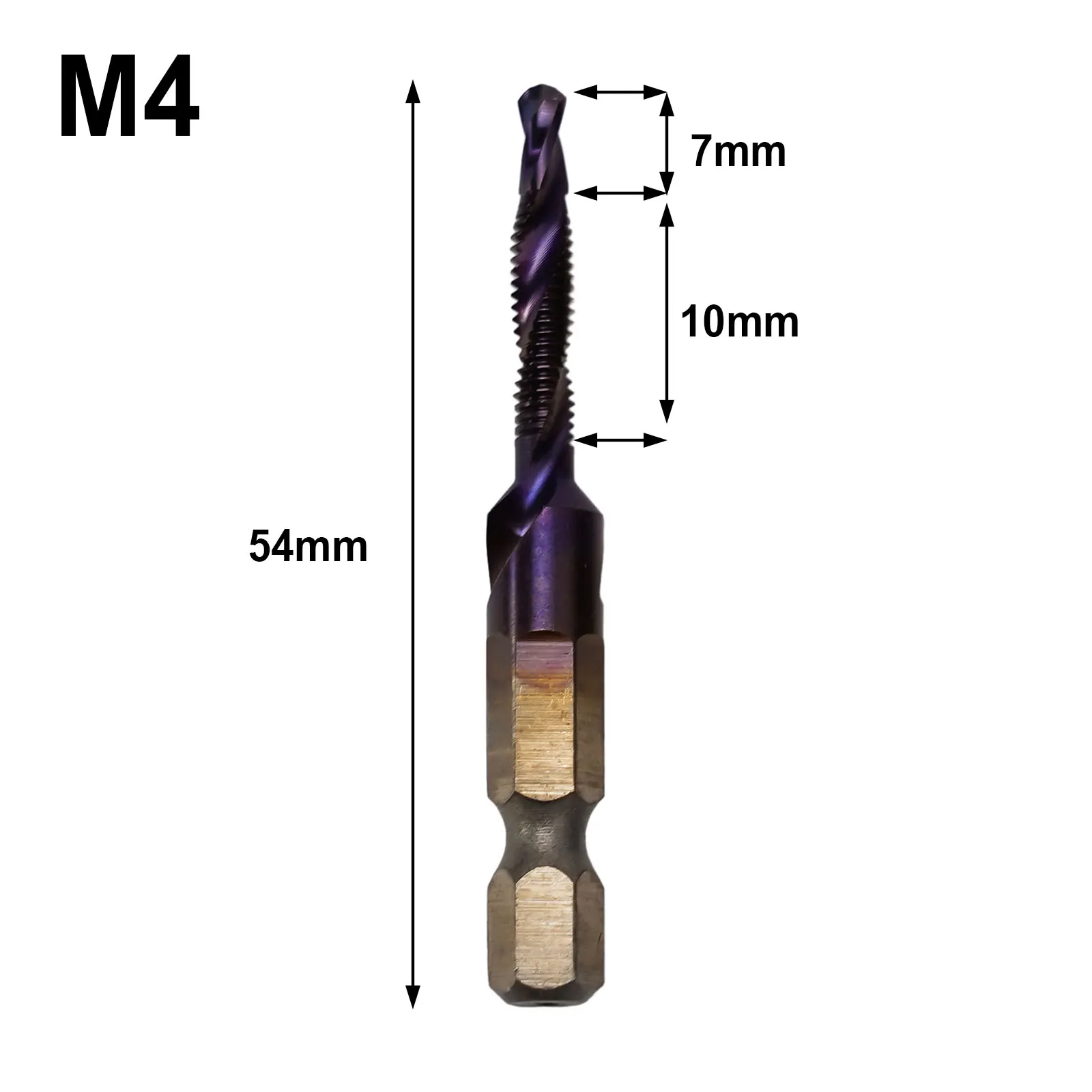 1pc Tap Drill Bit Hex Shank HSS Screw Bit Screw Machine Tap M3/M5/M6/M8/M10 For Wood Aluminum Iron Power Tools Parts