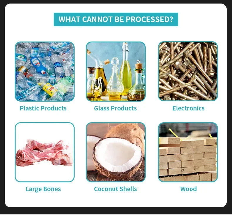 Description Picture 6 of itemHigh Efficiency Eco Friendly Food Disposal Food Waste Processor Garbage Recycling Equipment