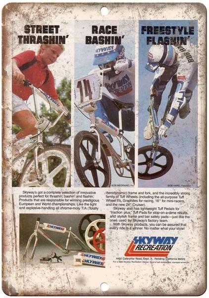 Skyway-Recreation-BMX-Racing-Tin-Sign-art-wall-decoration-vintage ...