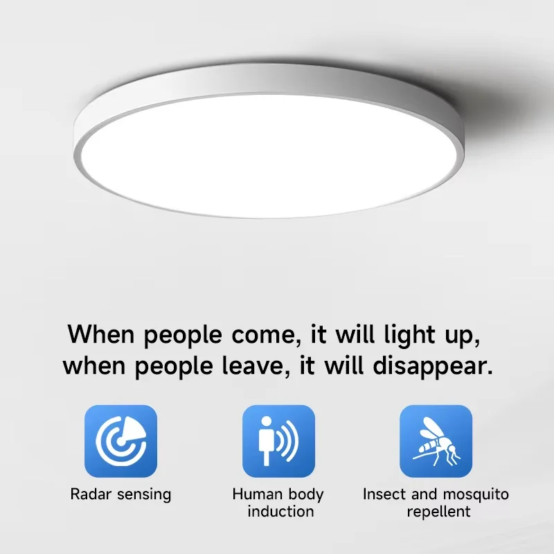 Motion-Activated Ceiling Light for Hallways and Balconies