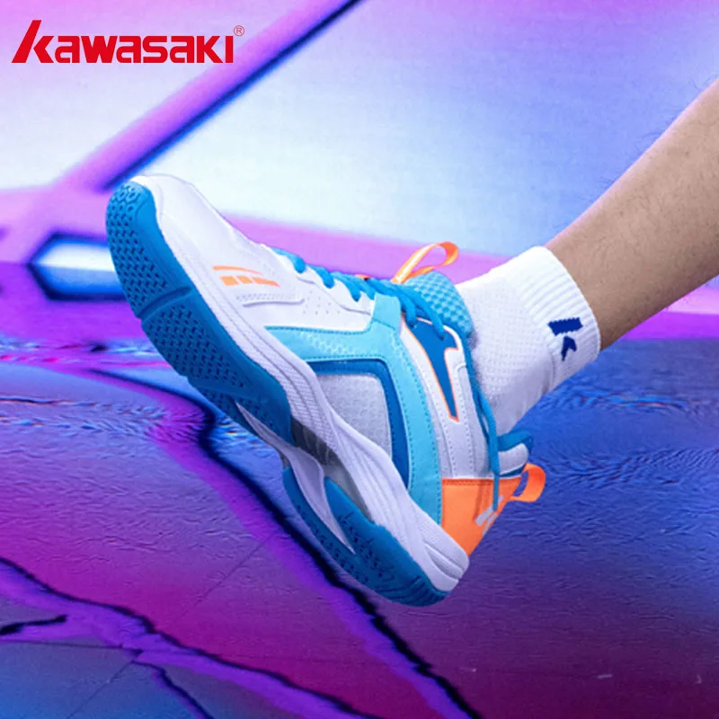 Badminton Shoes Kawasaki Anti Torsion Badminton Shoes Breathable Professional Sport Sneakers 40-45 EUR Original Men's Sneakers