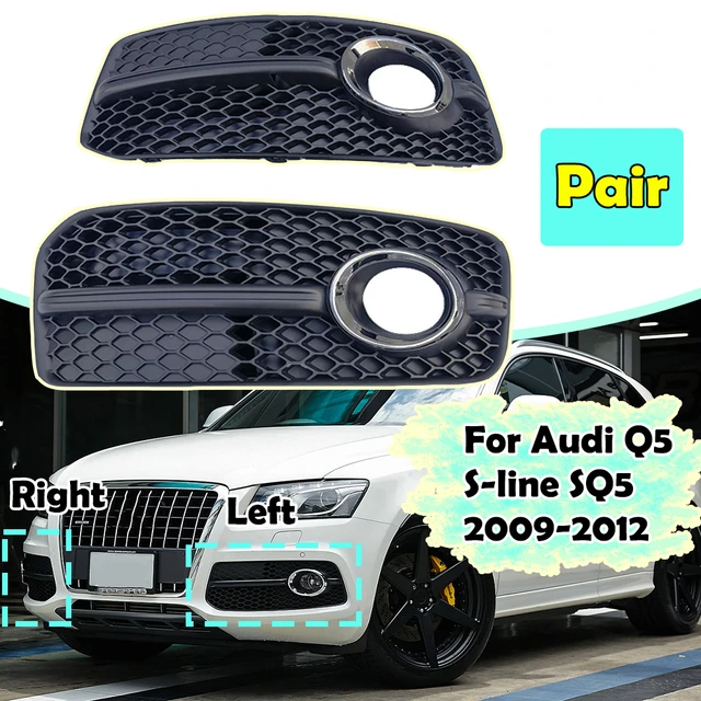 Car Fog lamp Grille Facelift For Audi Q5 Sline SQ5 Sport 2009 2010