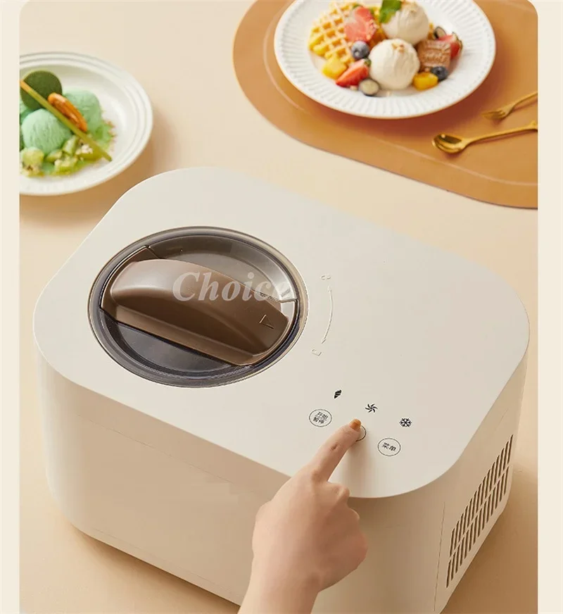 Household Small Ice Cream Maker Automatic Hard Ice Cream Machine Self-Refrigerating Large Capacity Cone Ice Cream Machine 2