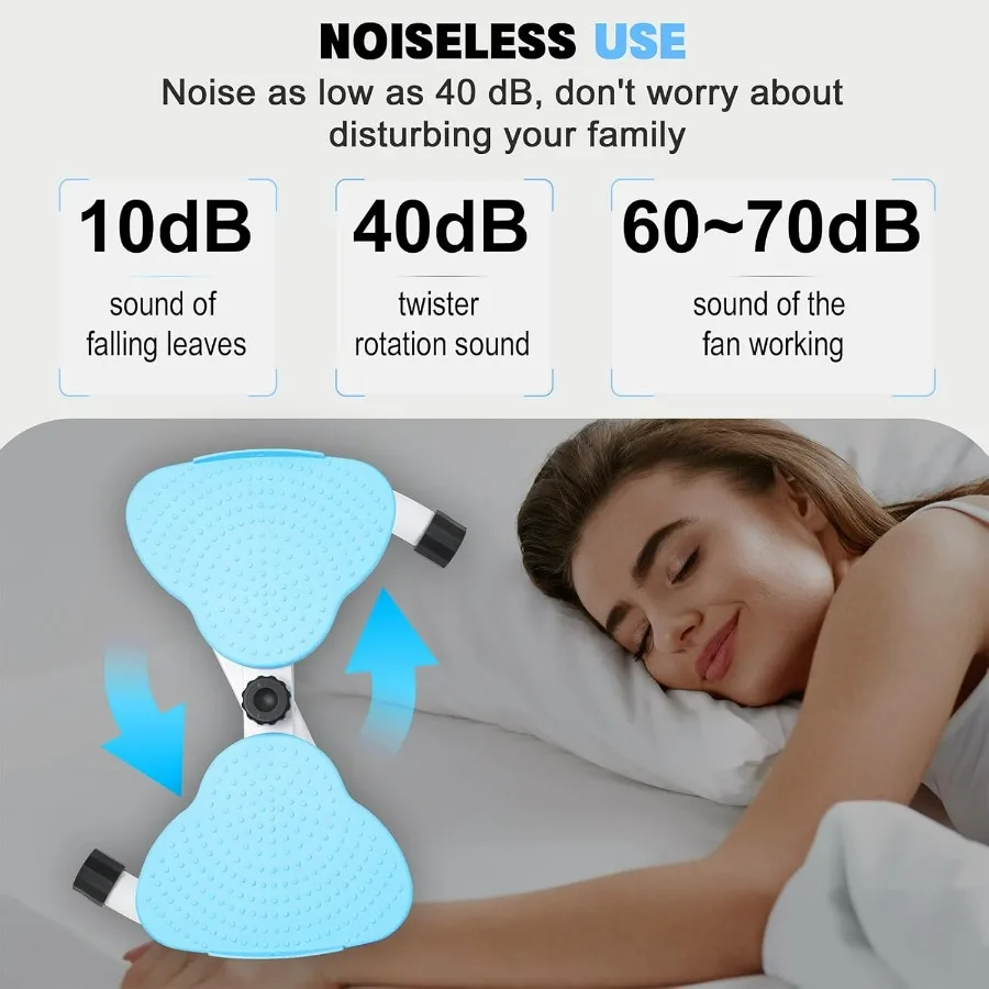 Waist Twisting Machine, Noiseless Ab Twist Board, 260 lbs Capacity, Twist Exercise Machine Home Gym Fitness Tool for Women Slim