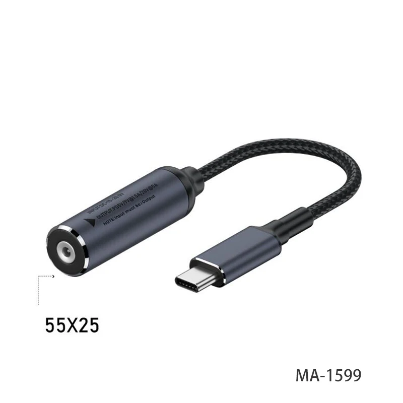 1PCS 100W DC Buchse auf Typ-C Adapter Kabel Universal Laptop PD Konverter Schnelle Ladekabel 5V/9V/20V Geeignet für Lenovo HP – Detail 10